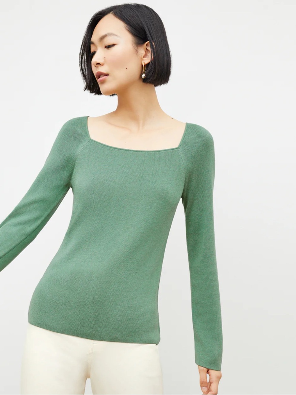 MM Lafleur Silk-Jersey Joya Top